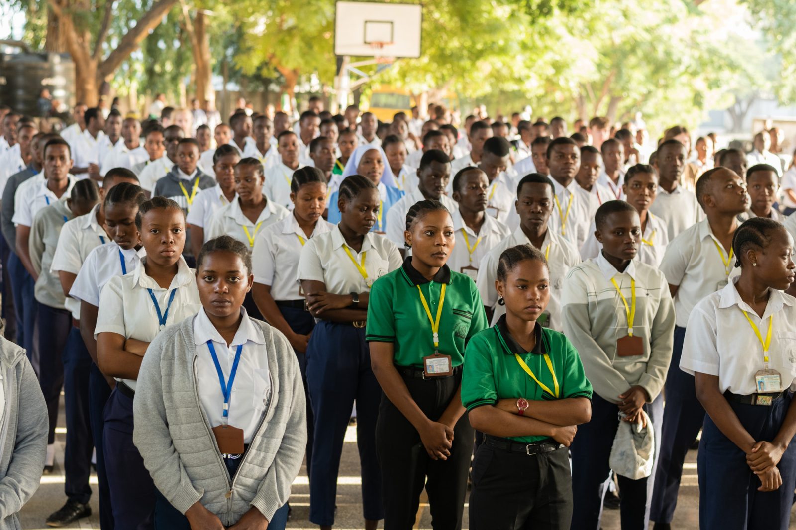 Students and staff at a Don Bosco Networks Tanzania gathering
