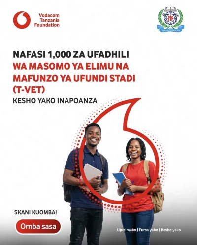 Vodacom Tanzania Foundation Announces 1,000 T-VET Scholarships